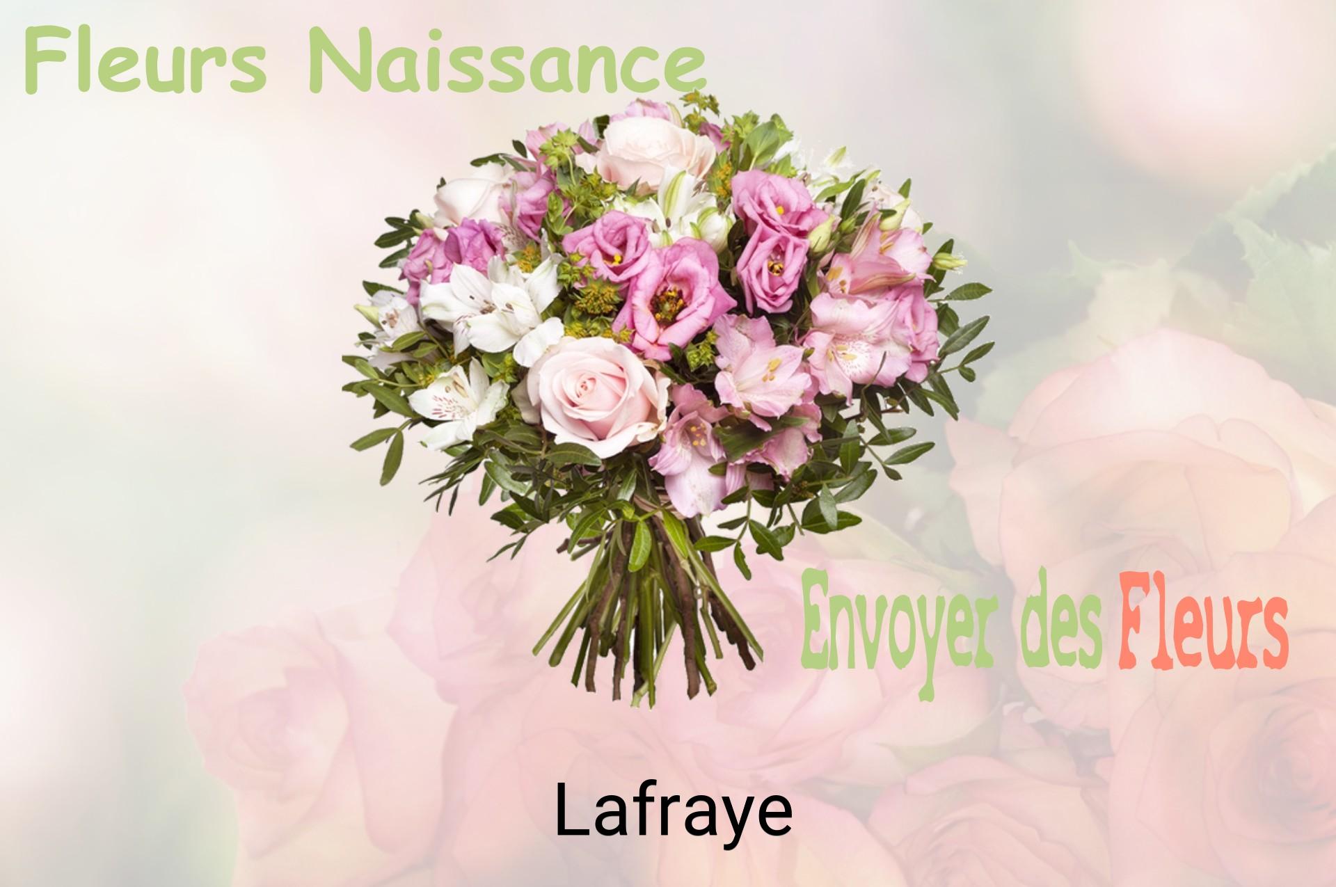 Bouquet de fleurs de naissance livré à Lafraye